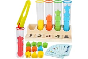 Joyreal Juguete Montessori Niños 3 4 5 Años Juguetes Educativos Contar Colores Formas Clasificar Juego Apilables Habilidades Motoras Juguetes Sensoriales Regalos Niños 3 4 5 6 Años