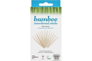 ‎THE HUMBLE CO. Humble Zahnstocher aus Bambus - Zahnhölzer für den täglichen Gebrauch - Toothpicks - 100 Stück