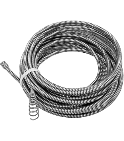 Ersatz-Flexshaft Kabelbaugruppe 64343 K9-102 – 0,6 Cm X 15,2 M Mit Mantel, Für Ridgid K9-102 Abflussreiniger (3,8–5,1 Cm Rohre)