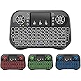 BUYFLUX Bluetooth + 2.4G Wireless Dual Mode Mini Wireless Remote Control Touchpad Keyboard Combo Controller with RGB Backlit for Android TV Box Smart Phone Tablet Mac Linux Windows OS (I10 New)