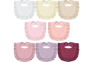 Lictin Baby Bandana Dribble Bibs Drool Bibs, 8pc Infant Teething Soft and Absorbent with Adjustable Snaps, Bib Set for Unisex Newborn Toddlers Aged 0-24 Months