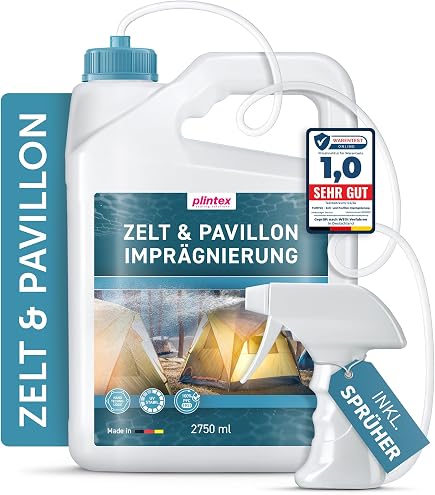 One Chem Imprägnierung für zelte und ausrütung, 2.5 Liter, mit langem Sprühschlauch Sport & Freizeit