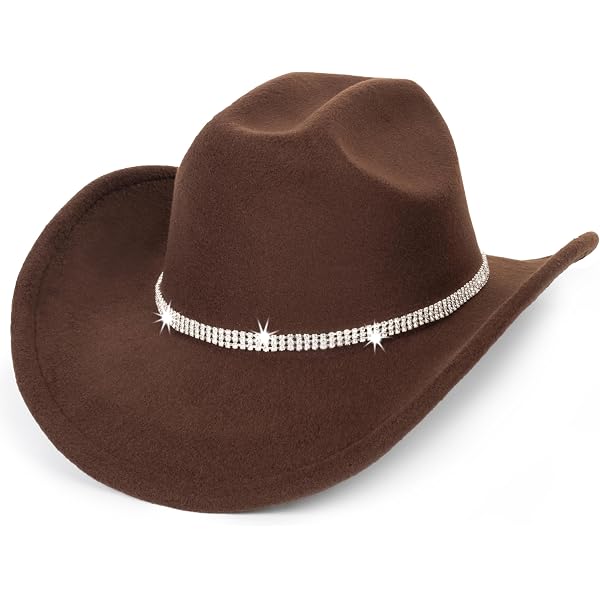 INOGIH Cappello Cowboy Western In Pelle PU - Arrotolabile, Unisex, Outback Fedora Con Tesa Larga - 2