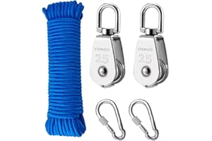 Shengruili Carrucole,Puleggia Acciaio Inox,Puleggia Girevole,Carrucole Sollevamento,Puleggia Monoblocco