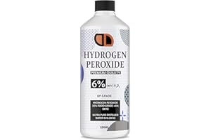 DD1 Food Grade Hydrogen Peroxide 6% (H2O2) VARIOUS SIZES CAP/SPRAY (250ML CAP)