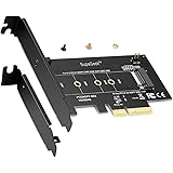 SupaGeek M.2 NVMe SSD to PCIe x4 Adapter Card, Supports M-Key M2 NGFF NVMe SSDs 2280, 2260, 2242, 2230, Upgrades Desktop Soli