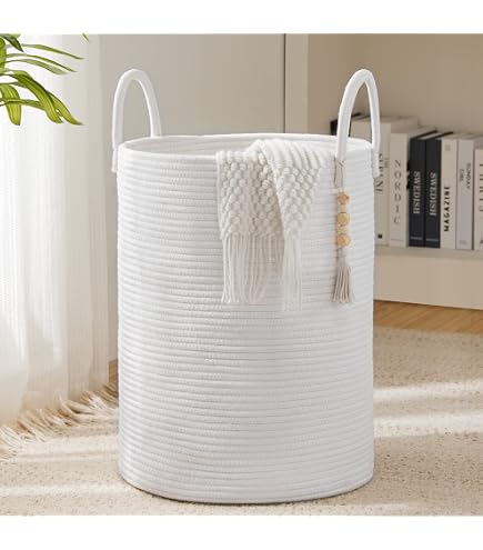 YOUDENOVA Panier à linge tressé - Grand panier de rangement - 65 l