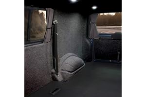 KARAT - Tessuto in feltro agugliato Superflex, tessuto da rivestimento in feltro, vendita al metro, tessuto per rivestimento abitacolo (colore: nero, 206 x 350 cm)