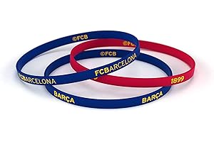 FÚTBOL CLUB BARCELONA FCB Bracelet classique bleu et rouge Junior, bracelets en silicone football Club Barcelone, produit officiel