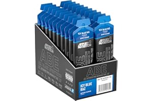 Applied Nutrition ABE Pre Workout Gel - All Black Everything Pre Workout Gel, Energy & Physical Performance with Citrulline, Creatine, Beta Alanine (20 x 60ml Gels) (ICY Blue Raz)