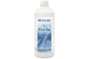METACRIL Kristal Blue 1 Litre-Clarifiant pour Piscine, Spa et Jacuzzi naturels + Verre doseur
