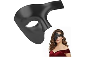 Balinco Media Máscara Ópera, Máscara Hombre, Máscara Mujer, Máscara Carnaval Veneciano, Media Máscara, Máscara Halloween, Máscara Disfraces