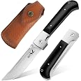 Omesio Couteau de Cou EDC, Petit Couteau à Lame Fixe avec Étui Kydex