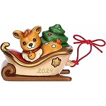 Gnomo Oliver THUN Con Quadrifoglio Portafortuna - Ceramica Alta Qualità, Collezione Inverno Incantato, 6.3x5.7x9.4 Cm - Foto 8