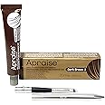 Apraise Professional Eyebrow & Eyelash Tint 20ml | Best Brow & Lash Semi – Permanent Dark Brown Colour Dye | Includes Nūr Tinting Brush with Aluminium Handle and Foldable Design | UK Brand