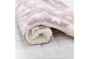 QKNTKF Manta para gatos, mullida y suave, manta relajante para gatos, manta esponjosa y suave para dormir, camas para gatos para interiores, gatos, perros, manta relajante, suministros para mascotas (pasta