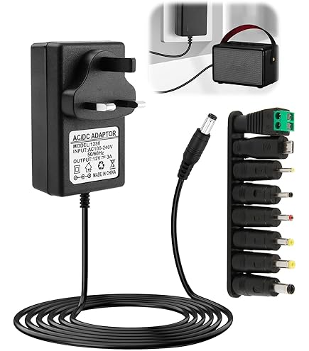 Alimentatore Universale 12V 3A 30W – Sostituzione Per SOY-1200250 GB-056