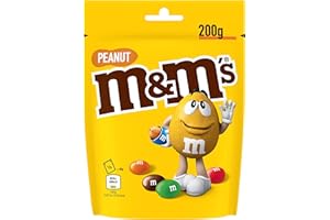 M&M'S PEANUT - Bonbons chocolat au lait et cacahuètes - Sachet de 200g