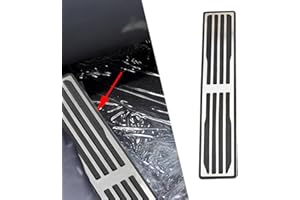 MAIMOCCY MYMOCCY Stainless Steel Foot Rest Pedal Footrest Pad Cover Fit for Jaguar XE XF XJL F-Pace F-Type Accessories Anti-Slip Plate