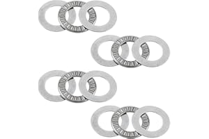 AYLIFU 4-Set Thrust Needle Roller Bearing with Washer NTA1220+2TRA Needle Roller Thrust Bearing 3/4 inch Hole Industrial Bearing