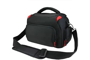 Khanka Borsa Porta fotocamera impermeabile e anti-urto con copertura anti-pioggia per fotocamera D3400, D3300, D5600,D5500, D5300, D7500,D7200, D750, D850, Canon EOS 4000D, 2000D 1300D, 800D,