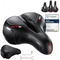 Selle De Vélo En Gel De Silice Ergonomique - Confortable Pour VTT, Route, Ville, Pliant, Avec Outils Et Bandes Réfléchissantes (16x27.5cm) - 9