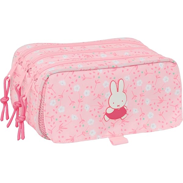 Miffy Buddy Trousse Scolaire Métallique Complète – Set Écriture Enfant Avec Plumier, Cahiers & Accessoires, Beige Pastel