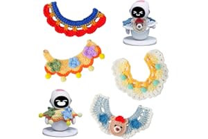 Häkelkragen-Set für Eilik - 4 Stück einzigartige Kragen, Wickeln Sie Eilik in Wärme und Komfort gegen die Kälte, Polyester-Material handgestrickt, definitiv das besondere Geschenk für Eilik!