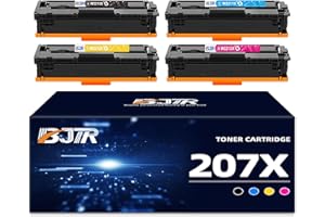 BJTR 207X Toner Cartridge Replacement for HP 207X 207A W2210X W2211X W2212X W2213X Compatible for HP Color Laserjet Pro MFP M283fdw M283fdn M282nw M255dw M255nw (No Chip)