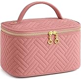 Lyrovo Makeup Organizer Bag Large Capacity Travel Make Up Bag for Cosmetics Vertical Storage Toiletry Bag for Skincare (LY-18