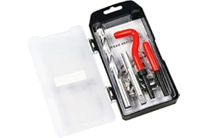 BestsQ Thread Repair Kit, M12 x 1.75mm Metric Thread Repair Insert Kit Compatible Hand Tool Set for Auto Repairing (M12-1.75)