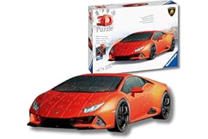 Ravensburger - Puzzle 3D Adultos Lamborghini Huracán EVO Rojo | Maquetas para Construir Adulto | Maquetas de Coches Deportivos | Maquetas Coche para Montar | Regalo Navidad