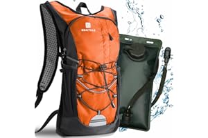 BBAIYULE® Sac à Dos d'hydratation avec vessie d'hydratation 2L, sans BPA|Sac à Dos de vélo avec réflecteurs|Sac à Dos avec système d'hydratation|Sac à Dos de Course ultraléger|Course à Pied, vélo