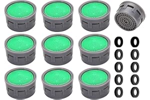 Tap Filter Nozzle - ShiningUU 10pcs Tap Aerators, Faucet Aerator with Sealing Gaskets, Faucet Aerator Nozzle Replacement Parts for Kitchen & Bathroom Taps, Filter Inserts, Tap Water Filters for Taps