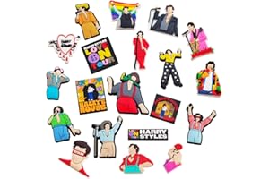 BSNRDX 20 Pcs Adornos para Zapatos, Harry New Styles - Pins para Crocs, Crocs Charms para zapatos, personalize With Shoe Decoration,apto para niños, adultos, para decoración de fiestas