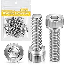 20 Viti M5x12 Mm Testa Cilindrica Brugola - Acciaio Inox A2 DIN 912/ISO 4762