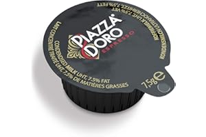 ‎PIAZZA D'ORO Piazza D'Oro Kondensmilch, hygienisch einzeln verpackt, für Tee & Kaffee geeignet, Tassenportion, 7,5% Fett, 7,5 g pro Portion, 240 Stück