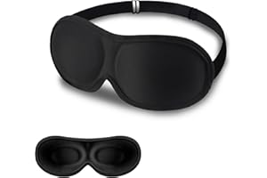 SLIJAR Masque de Nuit,3D Cache yeux pour dormir avec sangle élastique réglable,Conception ultra-mince,Bloque la lumière et respirant,Accessoires de voyage,Masque yeux pour Homme/Femme