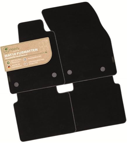 moto-MOLTICO Automatten - Velours Automatten - Autofrontmat - Set van 2 Matten - Voor de Voorkant van de Auto - Bijpassend Ford S-Max 2010-2014