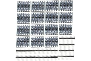 Heevhas 15 piezas 4 canales Convertidor de nivel lógico IIC i2c convertidor Convertidor de nivel de 4 canales de 3,3v a 5v Cambiador de marcha del módulo bidireccional Para arduino