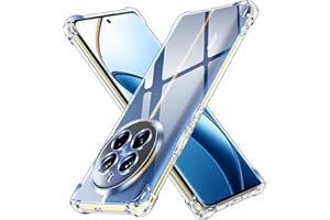 ‎IVOLER iVoler Etui do Realme 12 PRO 5G / Realme 12 PRO Plus 5G, przezroczyste etui odporne na wstrząsy z amortyzatorem z miękkiego TPU, cienkie miękkie silikonowe etui ochronne z TPU