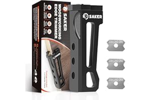 Saker Woodworking Edge Trimmer - Professional Wood Veneer Edge Banding Trimmer Arc Trimmer Edges Strips, for Wood, Plastic, PVC, R1+R2+R3