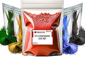 TFC TROLL FACTORY TFC Farbpigment Oxid ziegelrot – Hochdeckendes Pigmentpulver für Reliefgießmassen wie Xyrarock, Gips, Epoxidharz und Beton, Matt, Lichtbeständig und Wetterfest I 100g