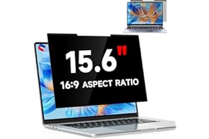 LUSA DESIGN Magnétique Filtre de Confidentialité pour 15 pouces 16:9, Filtre Ecran confidentialité anti-espion amovible, protection d'écran antireflet de confidentialité pour Lenovo HP Dell Acer Samsung Asus