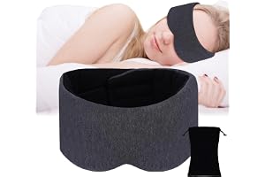 ACWOO Cotton Sovmask, Light-Blackout Sovmask Med Förvaringspåse, Supermjuk Och Bekväm Ögonblind, Sovhjälp Ögonmask För Kvinno