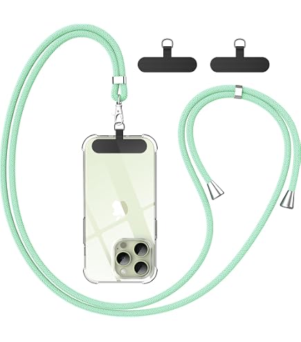 Tour De Cou Réglable HOTUT Pour Smartphone – Sangle En Nylon Résistante – Avec 4 Patchs Adhésifs – Longueur 150 Cm
