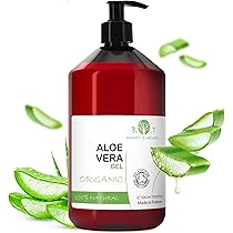 100% Reines Aloe Vera Gel direkt aus Lanzarote Spanien Feuchtigkeitscreme  fr Gesicht Krper Pickel Trockene Haut After Sun Sonnenbrand Haar Gel  After Shave Herren 500 ml