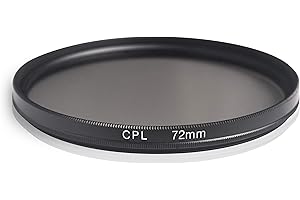 Ares Foto® Filtro Polarizzatore Circolare. Polarizing Filter. Realizzato in vetro ottico e alluminio. Per Canon Sony Nikon Fujifilm Pentax Tamron Sigma Leica Olympus Panasonic (72mm)