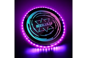 IEEILULU Ultimate Frisbee, Disco da Lancio, Disco Volante Illuminato con 49 LED, Riutilizzabile, Frisbee da Competizione Funsport per Adulti Bambini Spiaggia Prato Ricreativo