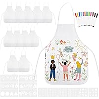 Lote De 25 Delantales Blancos Para Pintar Niños – Tela No Tejida De 62x42 Cm Para Escuela Y Fiestas